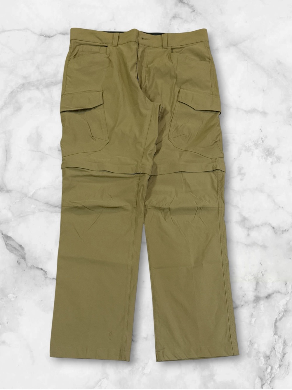 Eddie Bauer Men’s Khaki Convertible Hiking Pants/Shorts Size 35x30